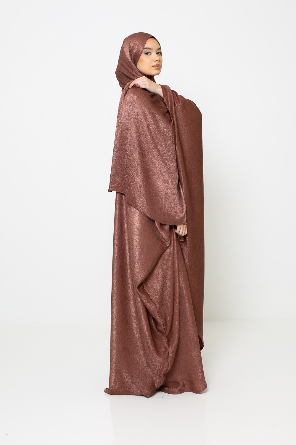 Abaya velvet chocolat